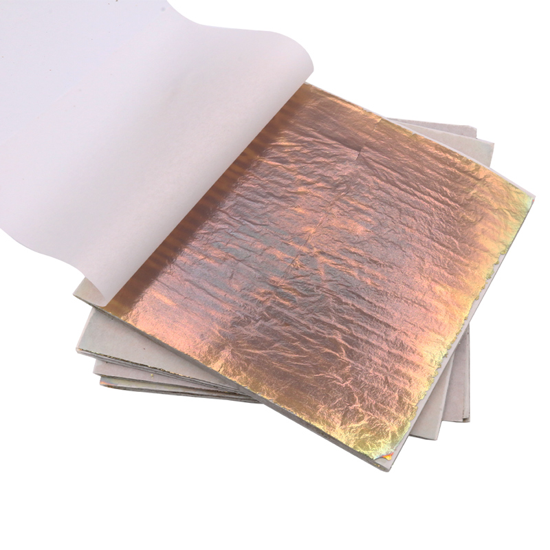 Gold Leaf Foil - 14X14Cm Nhiều Màu Sắc Giả Vàng