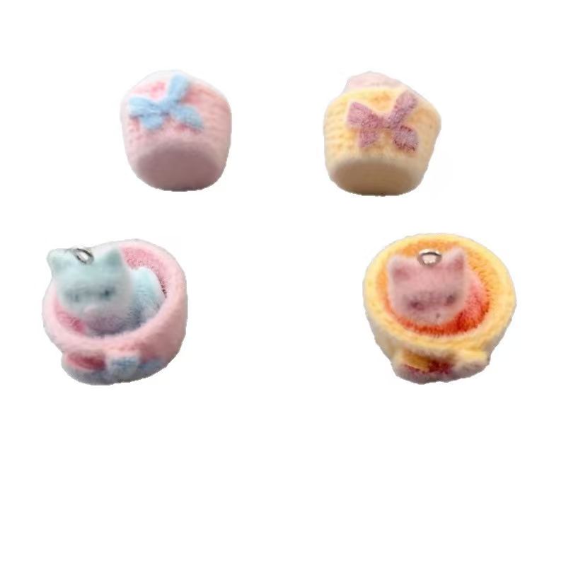 4pcs 3D plush resin cat pendan - đánh giá và giá Resin Art Box
