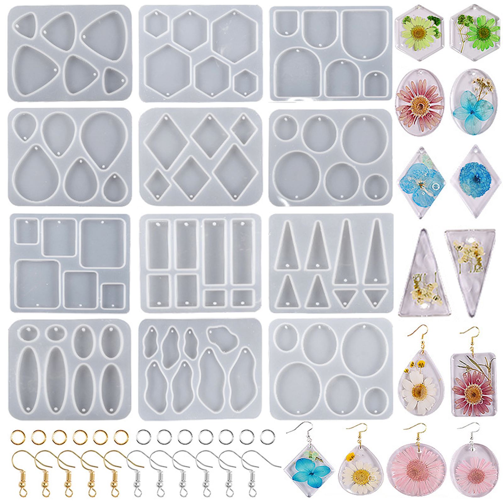 Geometric Earring Pendant Sili - đánh giá và giá Resin Color Paste