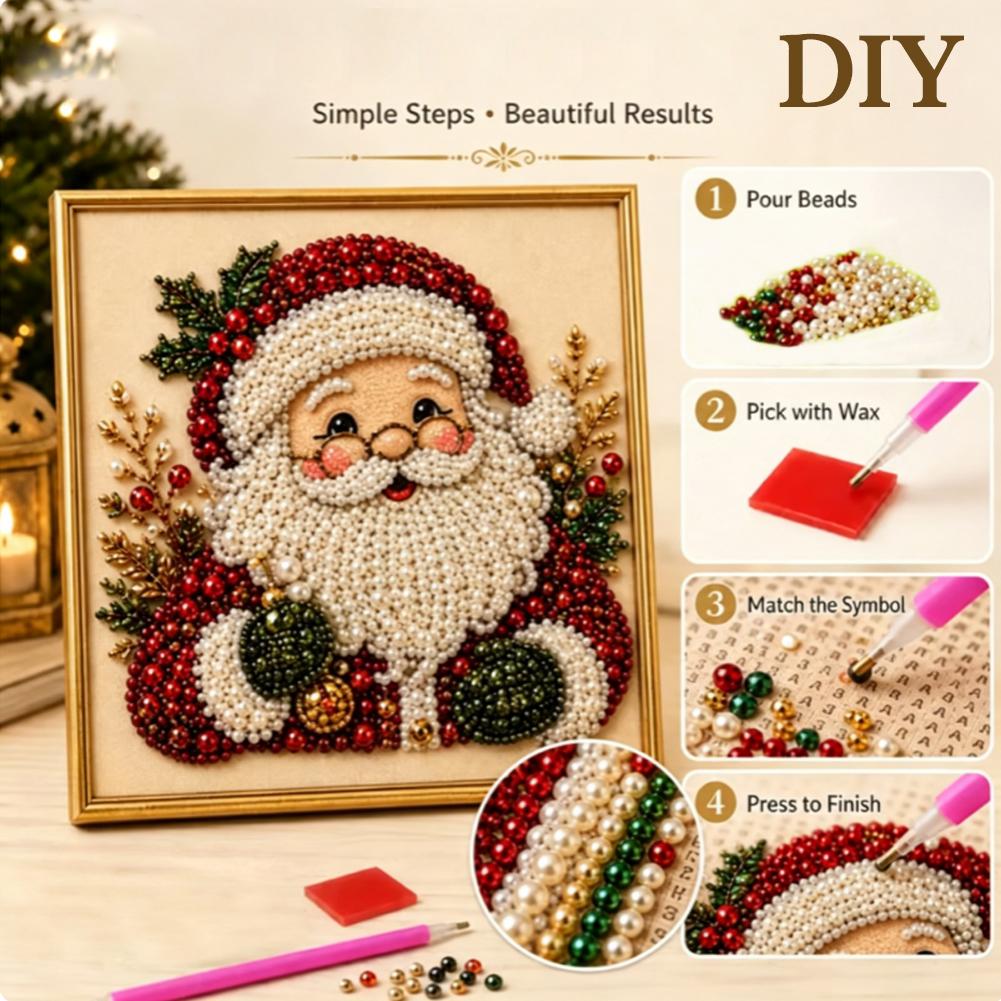 Christmas Santa Claus Pearl Ar - đánh giá và giá Resin Art Kit