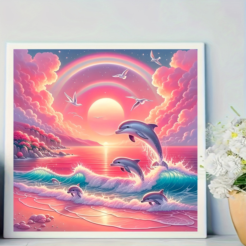 Diamond Painting Kit, Pink Sky - đánh giá và giá Resin Art Kit