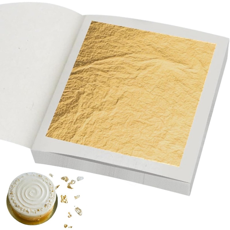 Real 24K Gold Leaf Sheets in 3 - đánh giá và giá Gold Leaf Foil