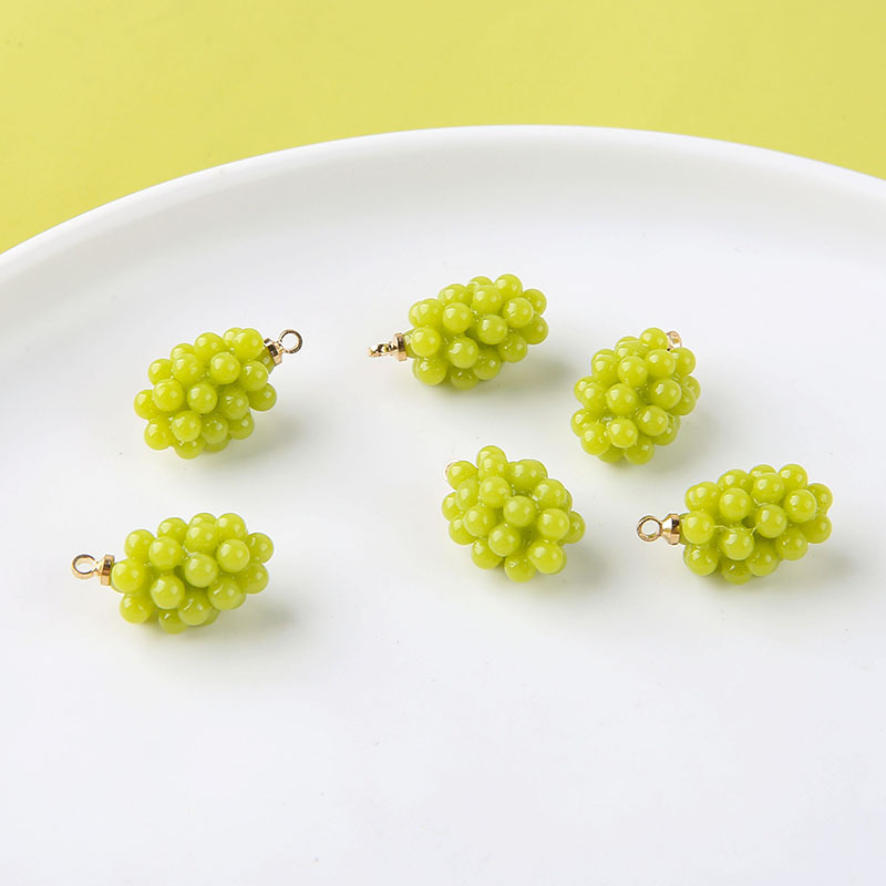6pcs Cute Little Grapes Resin  - đánh giá và giá Resin Art Engagement