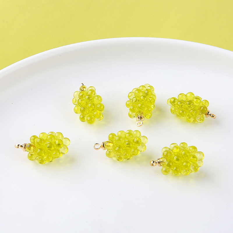 6pcs Cute Little Grapes Resin  - đánh giá và giá Resin Art Engagement