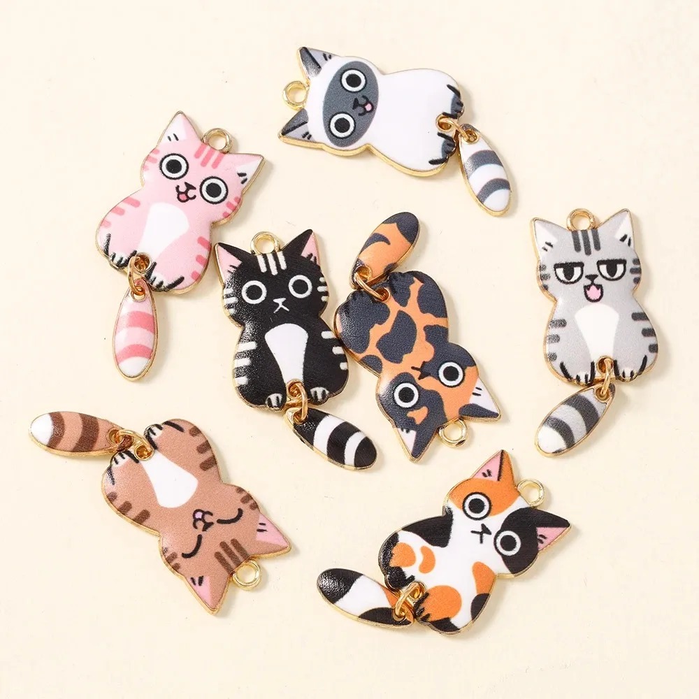 10Pcs 16×39mm Cute Cartoon Cat - đánh giá và giá Resin Art Box