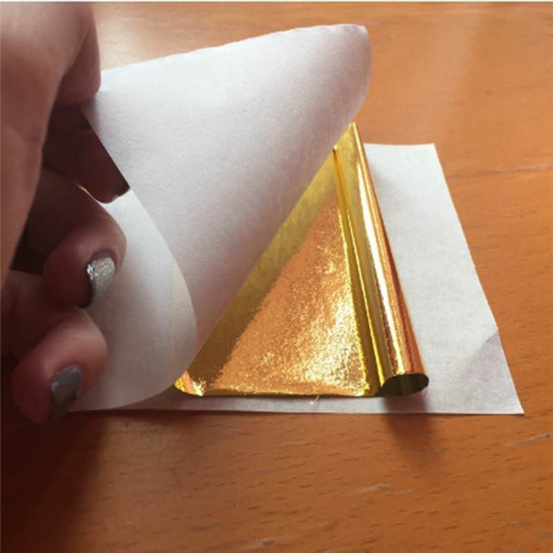 100 Pcs Sheets Pure 24K Gold F - đánh giá và giá Gold Leaf Foil