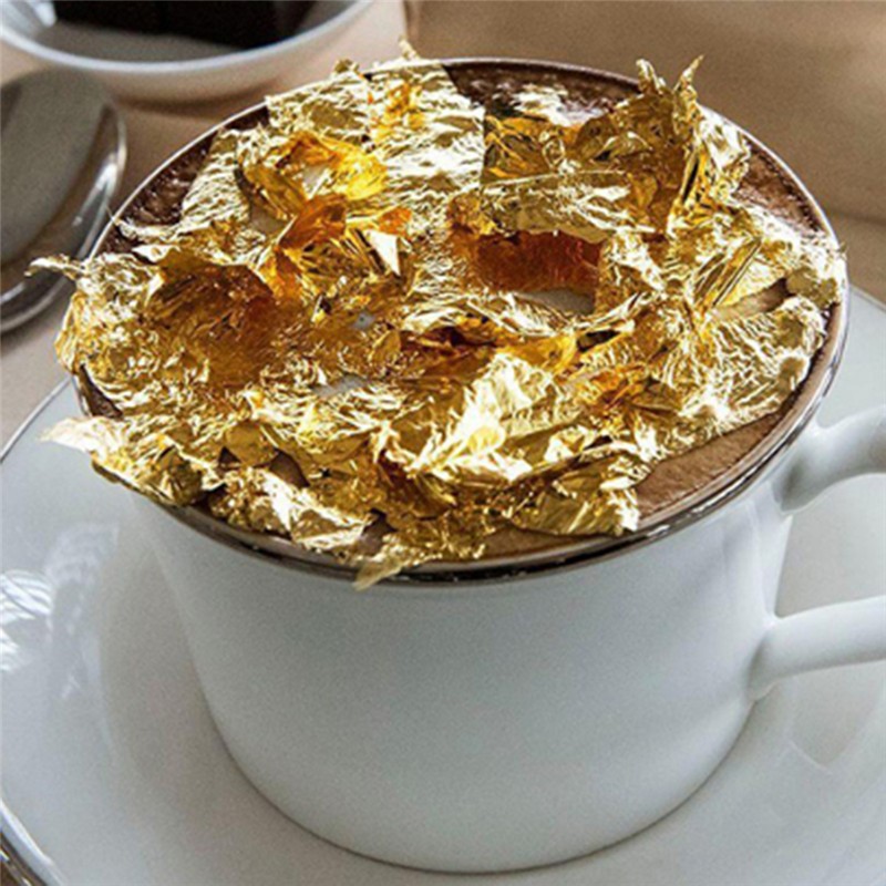100 Pcs Sheets Pure 24K Gold F - đánh giá và giá Gold Leaf Foil