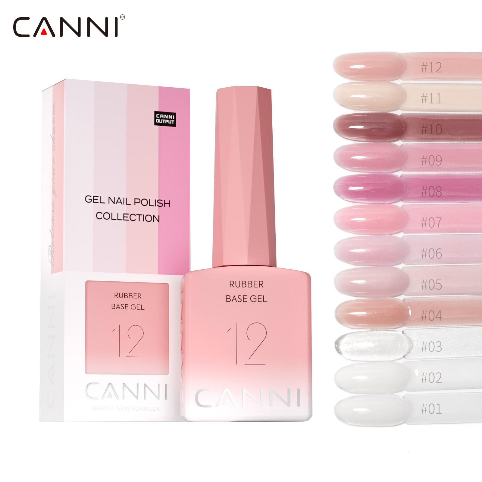 CANNI Color Rubber Base Gel 2i - đánh giá và giá Resin Art Training