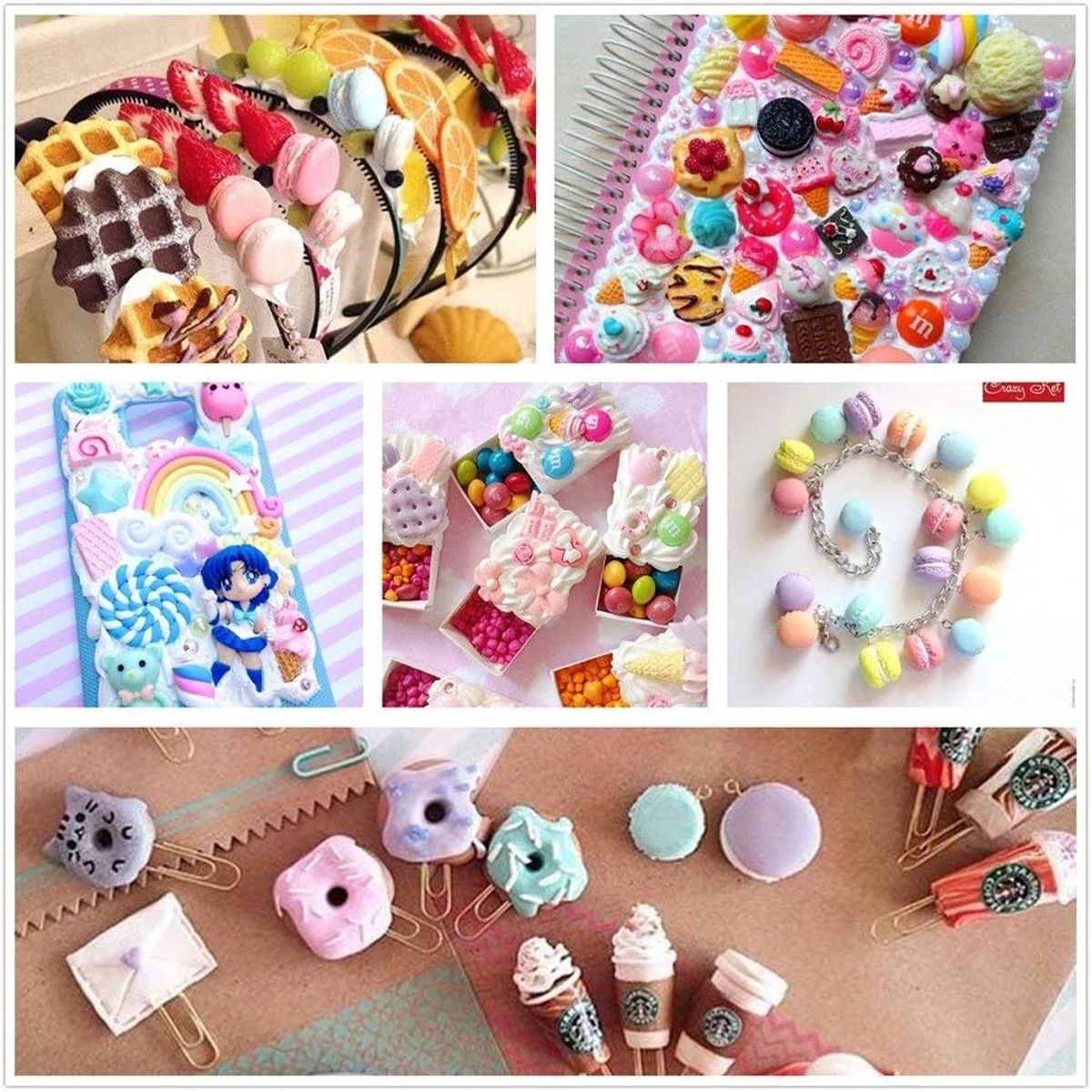 30pcs Random Candy Slime Charm - đánh giá và giá Resin Art Box