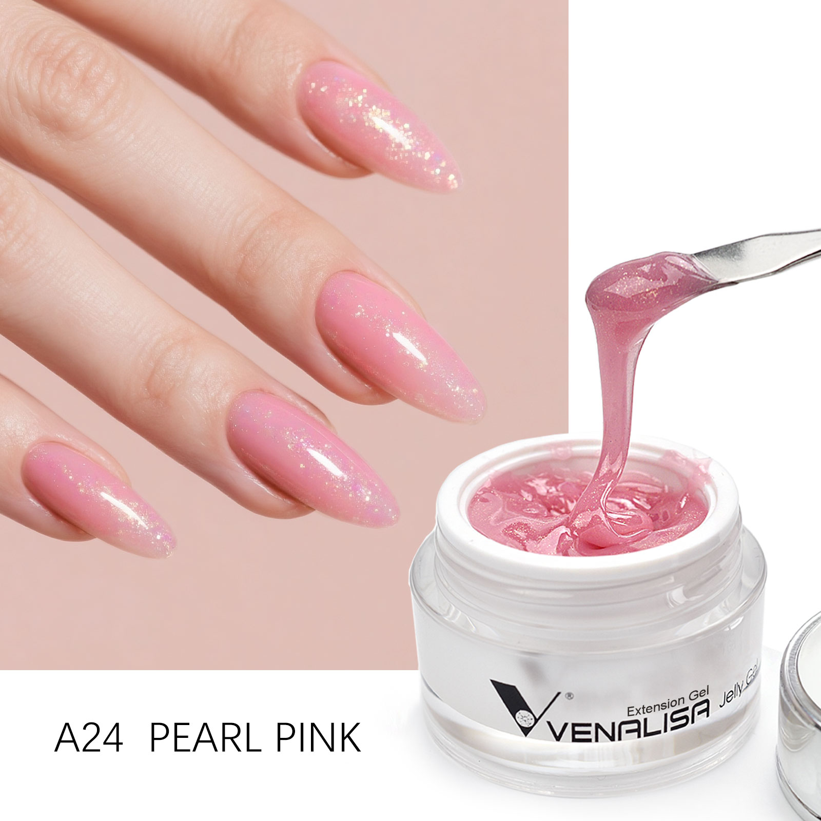 50ml VENALISA Jelly Pink Gel B - đánh giá và giá Resin Art Training