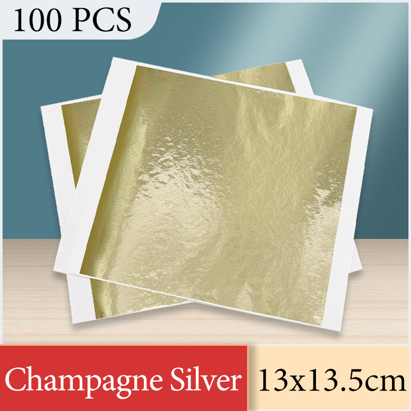 13X13.5Cm Champagne Giấy Bạc G - đánh giá và giá Gold Leaf Foil