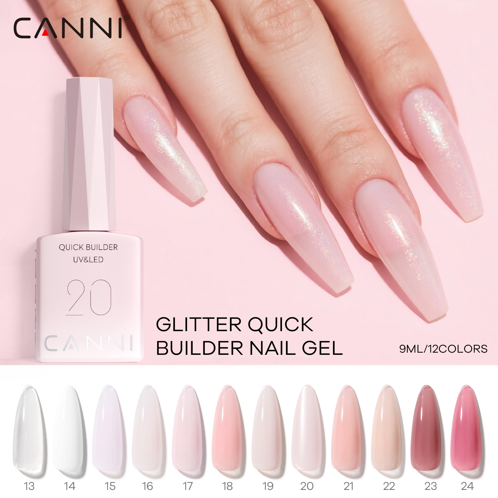 CANNI UV Construction Gel Fast - đánh giá và giá Resin Art Training