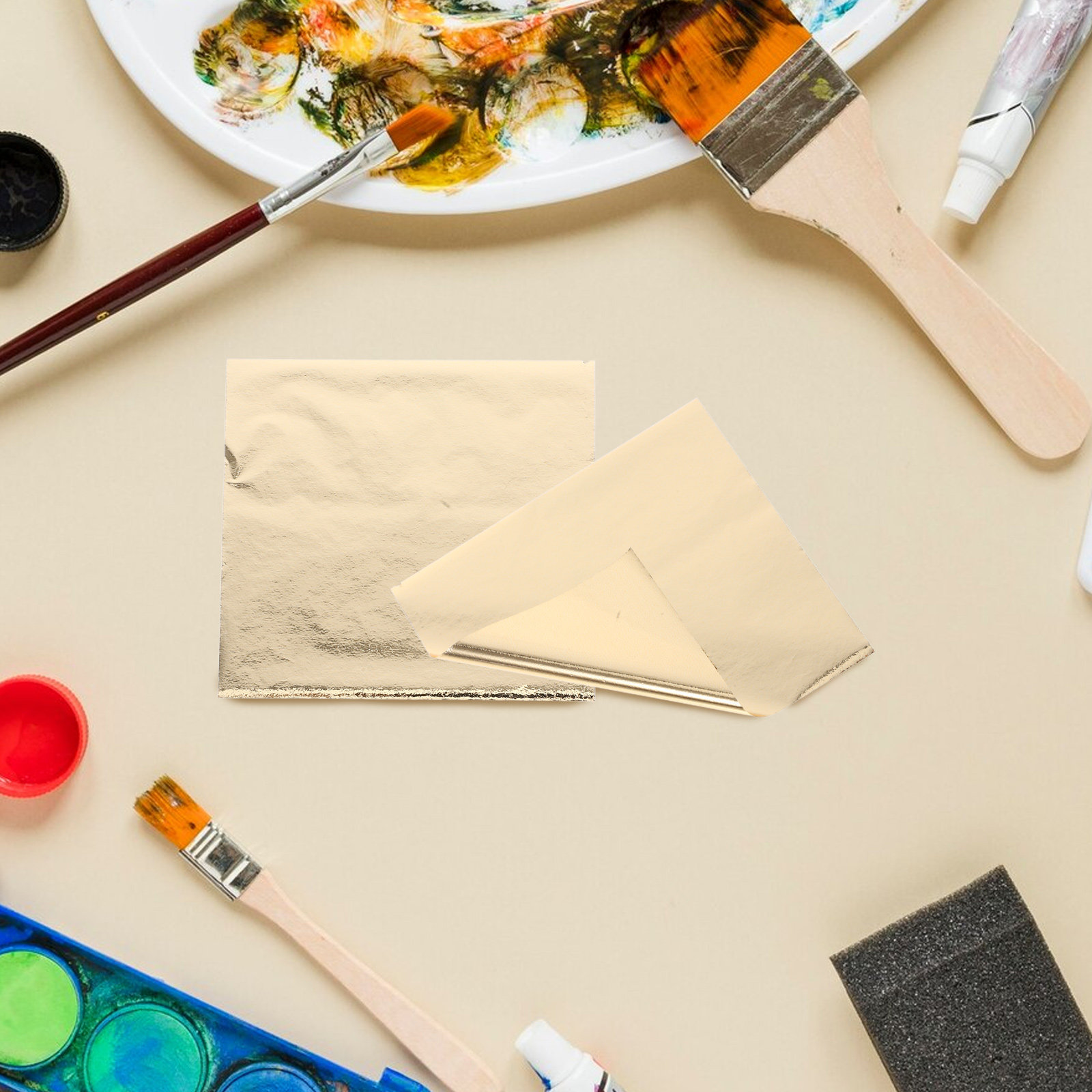 100Pcs Craft Foil Sheets Imita - đánh giá và giá Gold Leaf Foil
