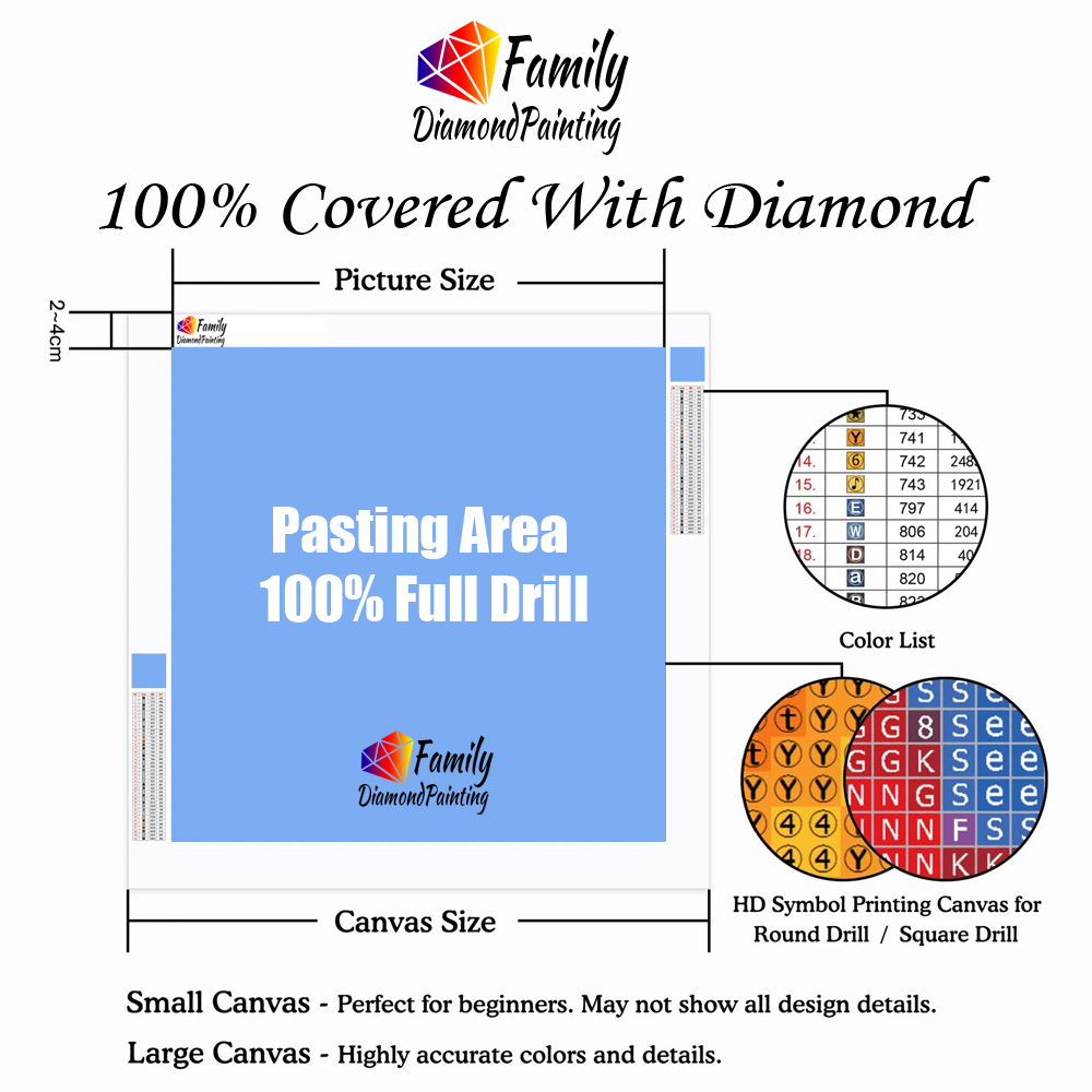Diamond Painting Family Colorf - đánh giá và giá Resin Art Kit