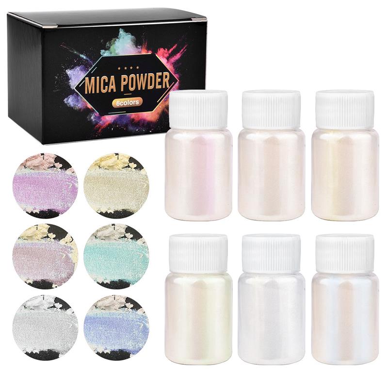 6 Pcs-Set Epoxy Resin Dye Mica - đánh giá và giá Resin Color Paste