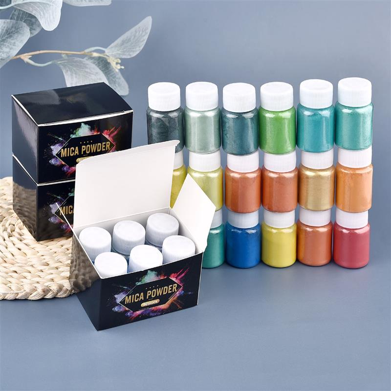 6 Pcs-Set Epoxy Resin Dye Mica - đánh giá và giá Resin Color Paste