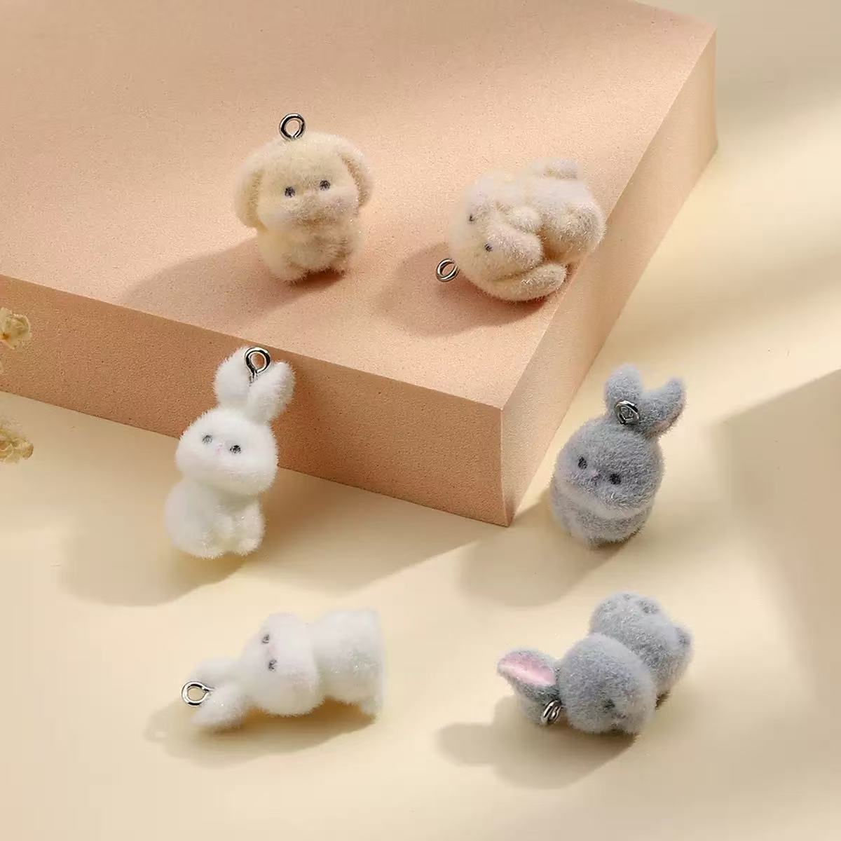 10pcs Flocking Little Rabbit R - đánh giá và giá Resin Art Box