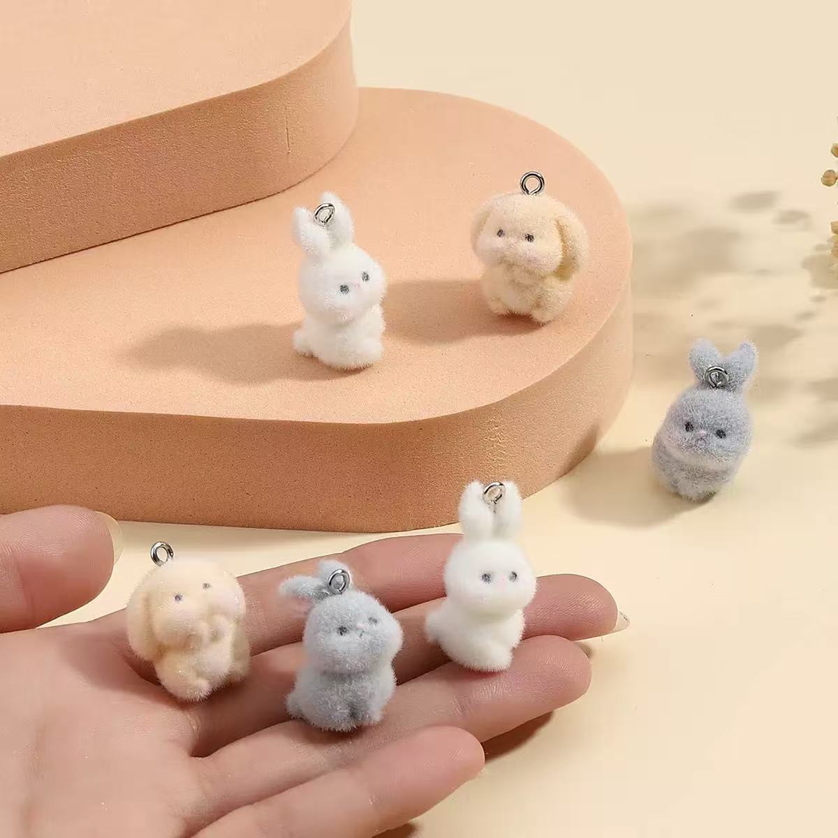 10pcs Flocking Little Rabbit R - đánh giá và giá Resin Art Box