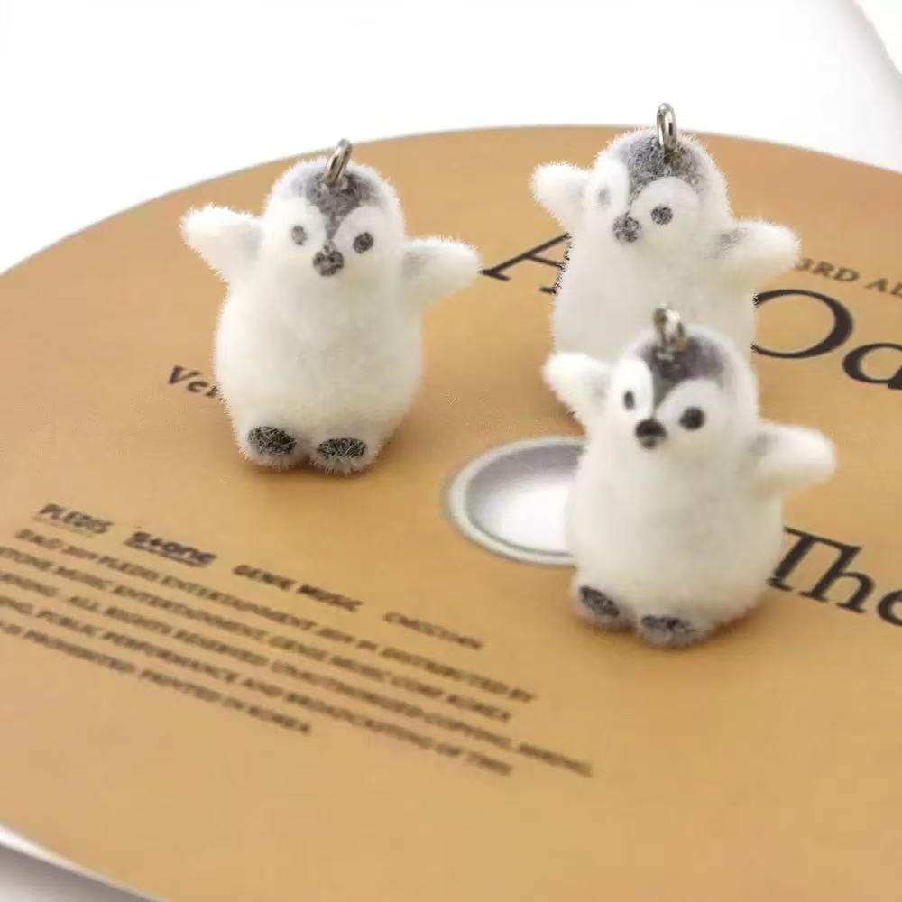 5pcs Flocking Small Penguin Re - đánh giá và giá Resin Art Box